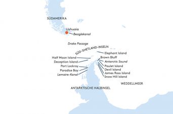 Route MS BREMEN