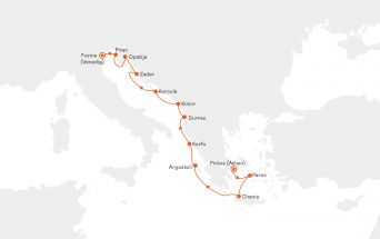 Route MS EUROPA 2