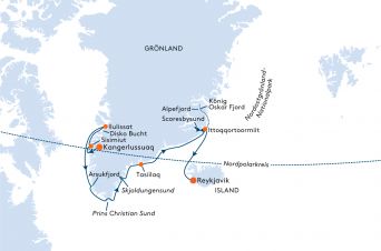 Route MS BREMEN