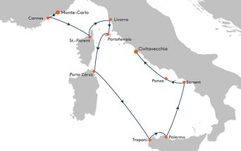Route MS EUROPA 2