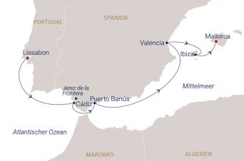 Route SEA CLOUD SPIRIT