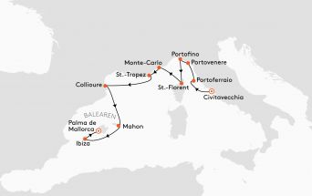 Route MS EUROPA 2