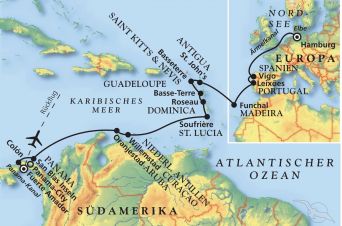 Route MS Amadea