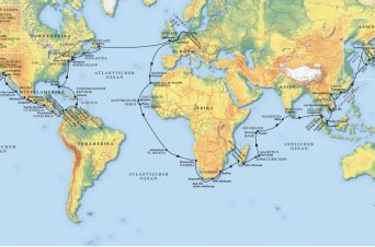 Route von MS Artania