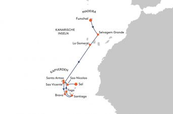 Route MS BREMEN