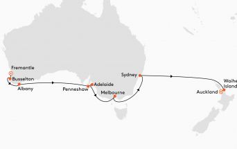 Route MS EUROPA 2