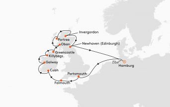 Route MS EUROPA 2