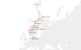 Route MS EUROPA 2