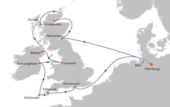 Route MS EUROPA 2