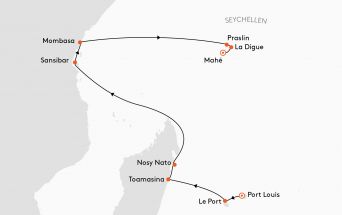 Route MS EUROPA 2