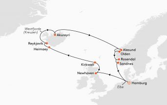 Route MS EUROPA