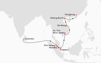 Route MS EUROPA 2
