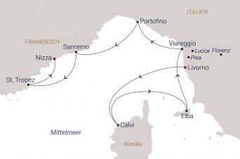 Route SEA CLOUD SPIRIT