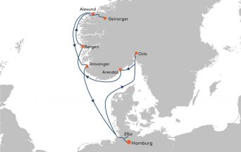 Route MS EUROPA 2
