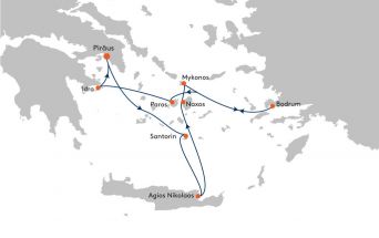 Route MS EUROPA 2