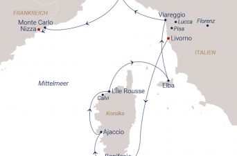 Route SEA CLOUD II