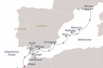 Route SEA CLOUD SPIRIT