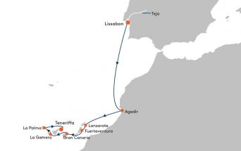 Route MS EUROPA 2