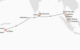 Route MS EUROPA 2