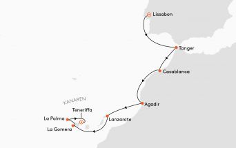 Route MS EUROPA 2