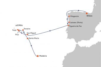 Route MS BREMEN